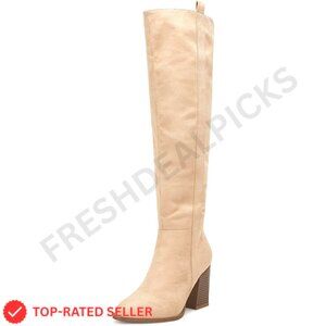 Brand New Ermonn Boots 5.5 Tan Faux Suede